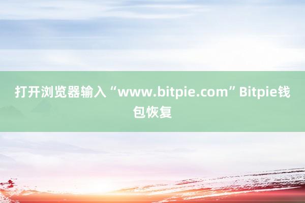 打开浏览器输入“www.bitpie.com”Bitpie钱包恢复