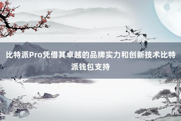 比特派Pro凭借其卓越的品牌实力和创新技术比特派钱包支持