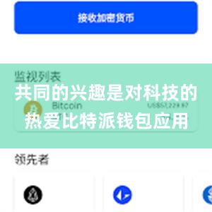 共同的兴趣是对科技的热爱比特派钱包应用